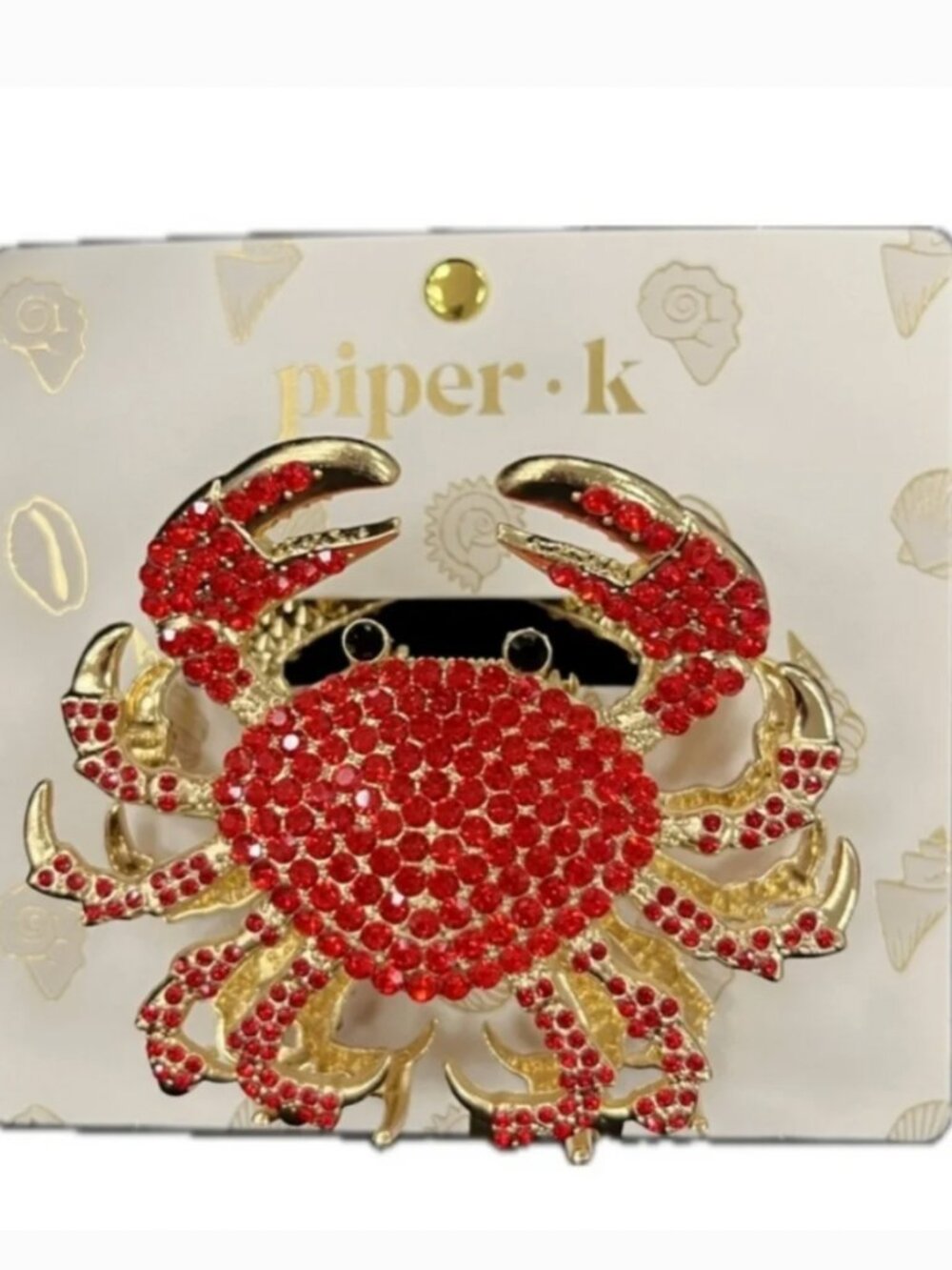 NWT Piper K Crab Hair Clip